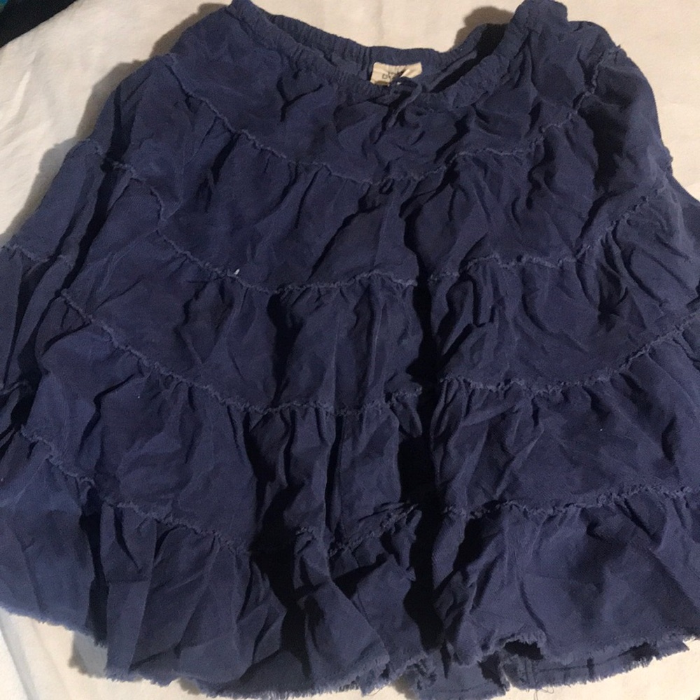 Blue Ruffled Skirt